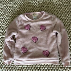 Derek Heart Soft Pink Fleece Sweatshirt and Pant Jogger Set